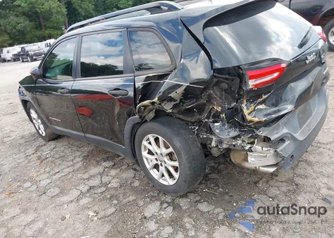 2016 Jeep Cherokee Sport из США, поврежденный, VIN 1C4PJLAB6GW107834